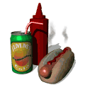 Ketchup con Hot Dog