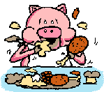 Cerdo comiendo