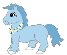 Pony azul