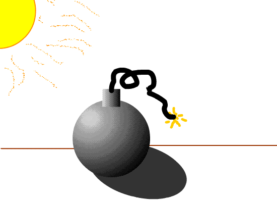 Dibujo Animado de Bomba