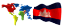 Bandera de Camboya