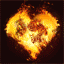Gif corazones en llamas