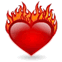 Corazon en llamas