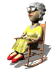 abuela en la Mecedora