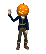 Gif hombre con cabeza de calabaza